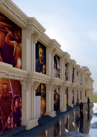 Enjoy 'The Movie Wall' at Jollywood, one of the best places to visit in Bangalore